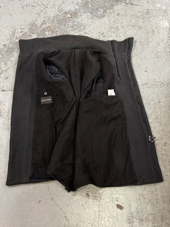 AW2013 Emporio Armani Dark Toggle Multi Zip Closure Coat sjjomBF 10