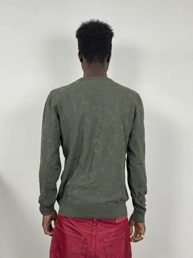 2000s Emporio Armani Camo Khaki Sweater dfihKjb 2