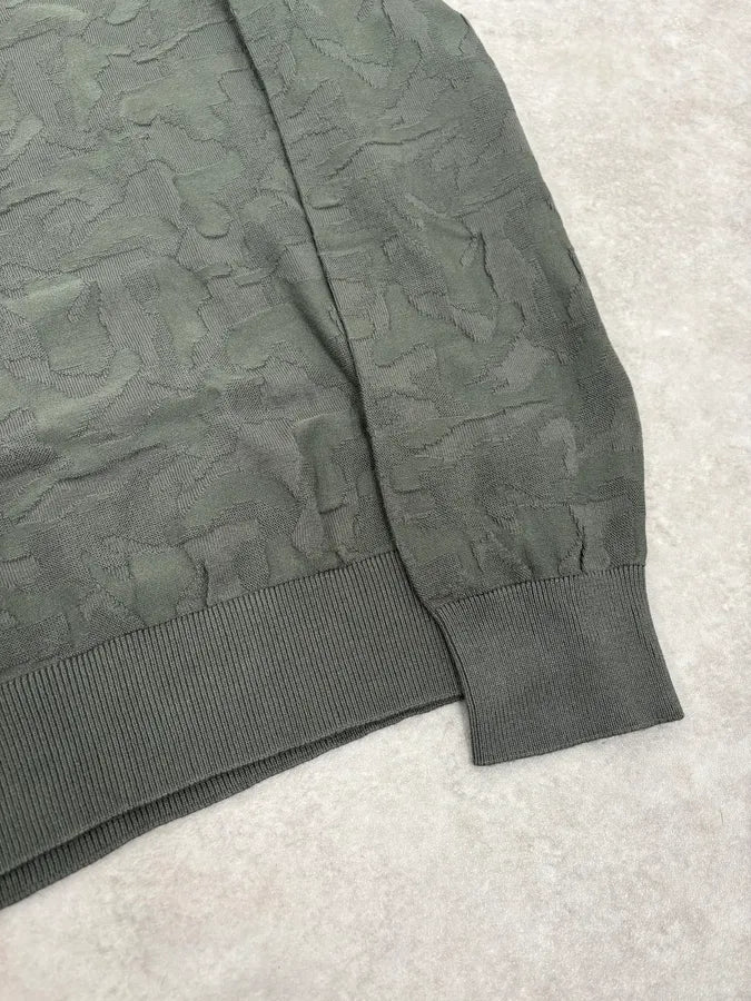 2000s Emporio Armani Camo Khaki Sweater dfihKjb 6