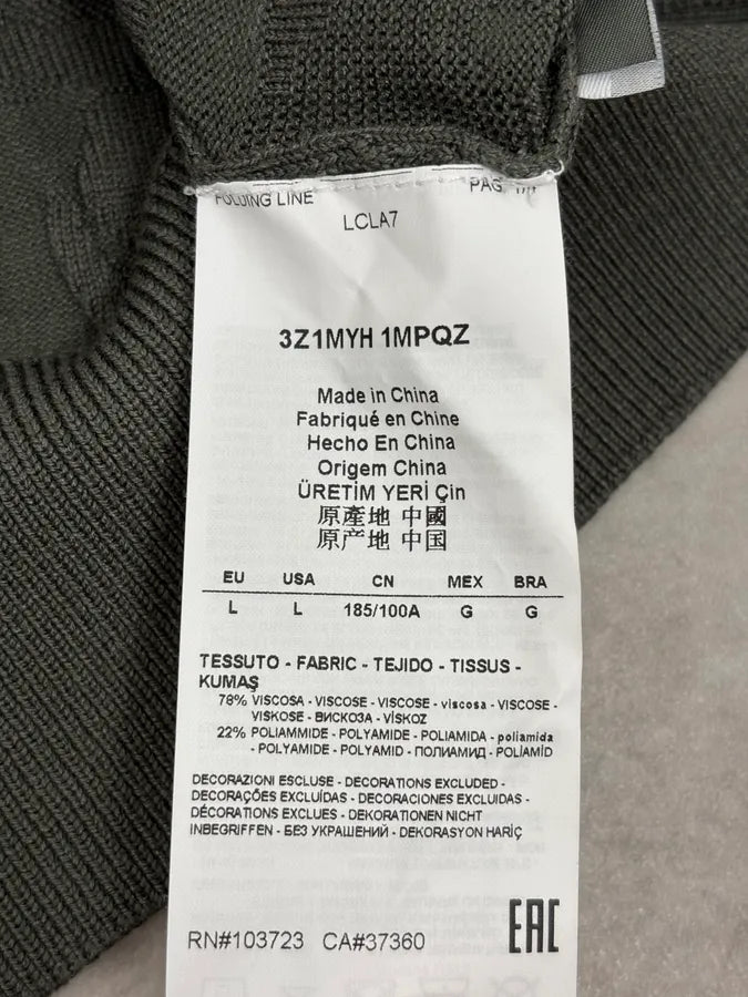 2000s Emporio Armani Camo Khaki Sweater dfihKjb 10