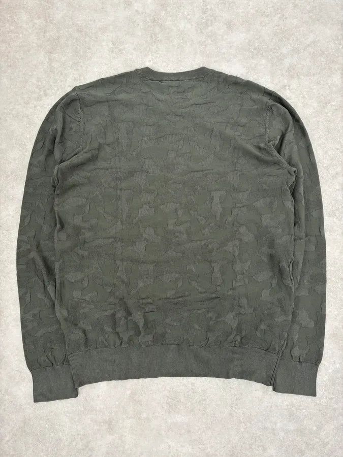 2000s Emporio Armani Camo Khaki Sweater dfihKjb 5