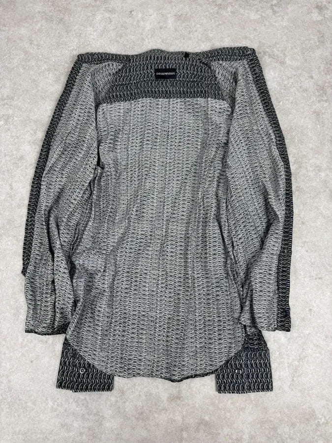 2000s Emporio Armani Chainlink Print Shirt zSQHlHx 6
