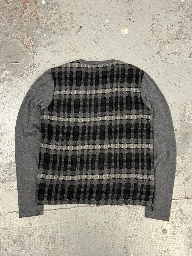 2010s  Emporio Armani Checkered Grey Sweater fkiBbVI 5