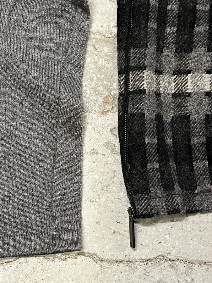 2010s  Emporio Armani Checkered Grey Sweater fkiBbVI 7