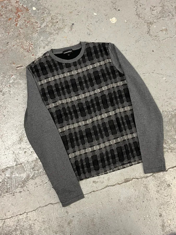 2010s  Emporio Armani Checkered Grey Sweater fkiBbVI 3