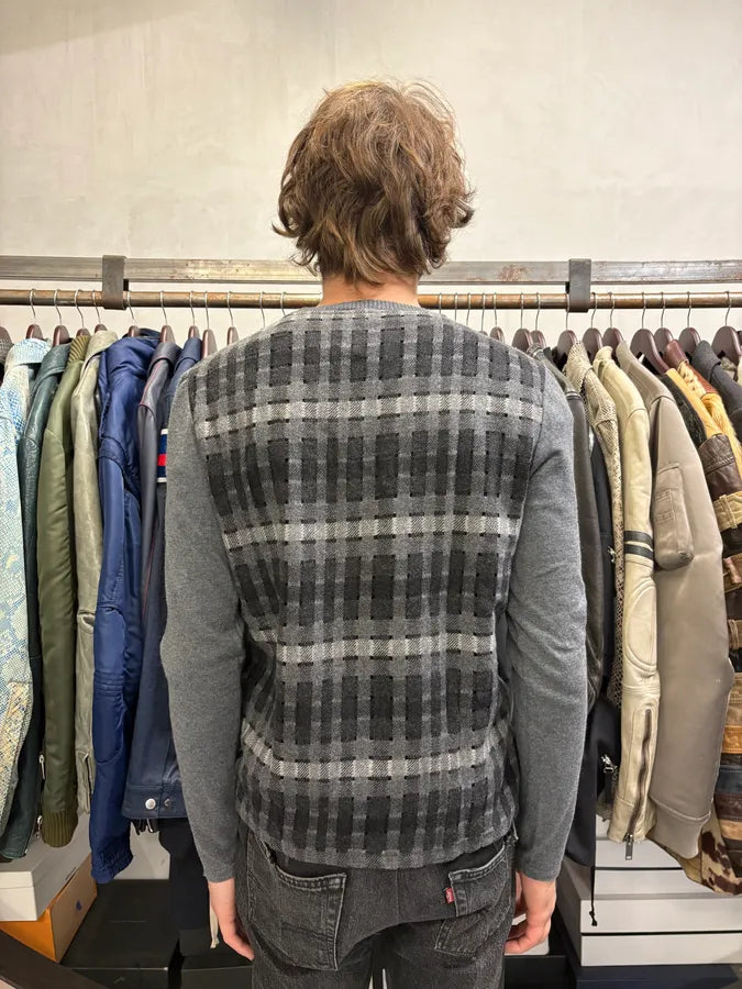 2010s  Emporio Armani Checkered Grey Sweater fkiBbVI 2