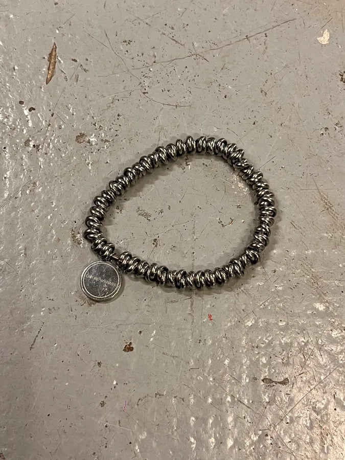 2000s Emporio Armani Circle Stainless Steel Bracelet IIovMMz 1
