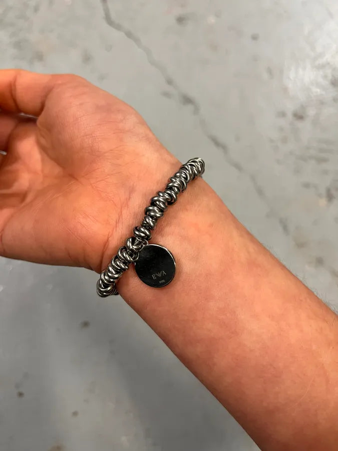 2000s Emporio Armani Circle Stainless Steel Bracelet IIovMMz 3