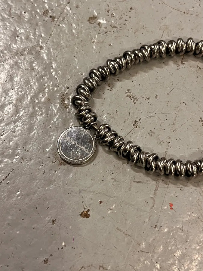 2000s Emporio Armani Circle Stainless Steel Bracelet IIovMMz 4