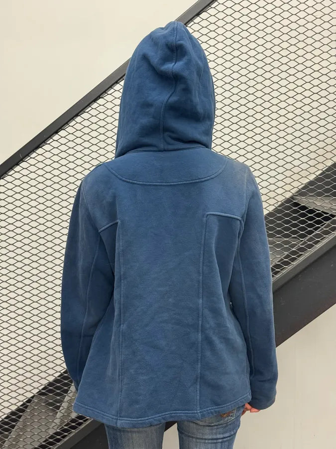 2000s Emporio Armani Double-Breasted Navy Hoodie rvJnASm 2