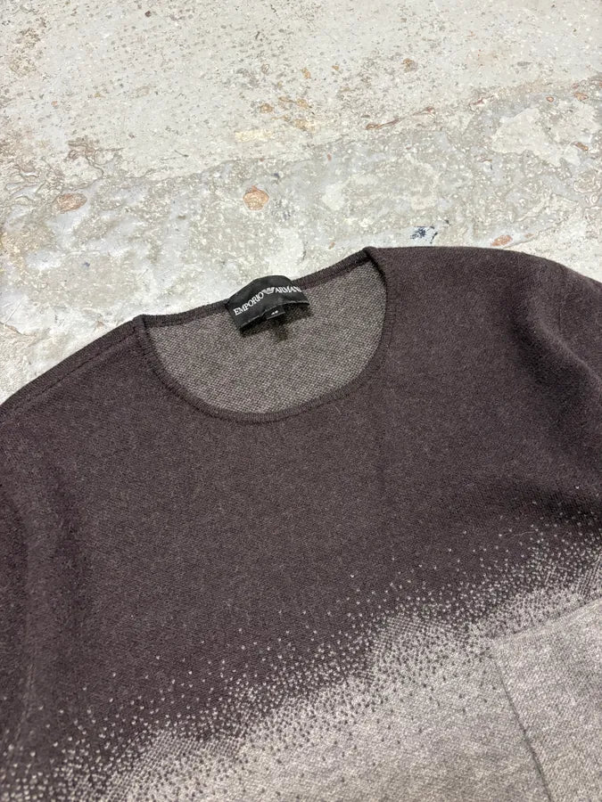 2000s Emporio Armani Gradient Black Grey Sweater LNlqWNK 4