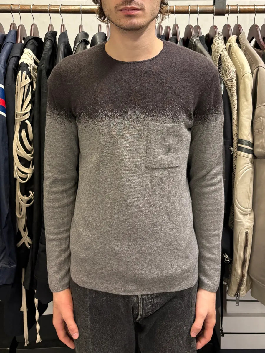 2000s Emporio Armani Gradient Black Grey Sweater LNlqWNK 1