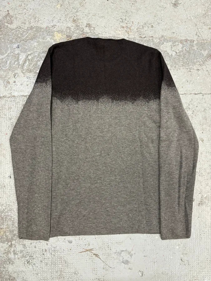 2000s Emporio Armani Gradient Black Grey Sweater LNlqWNK 5