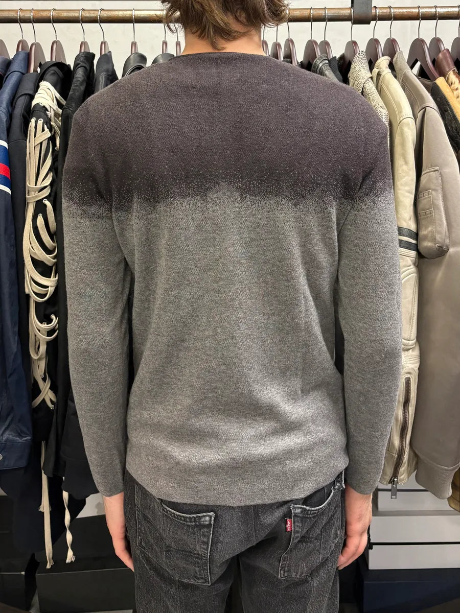 2000s Emporio Armani Gradient Black Grey Sweater LNlqWNK 2
