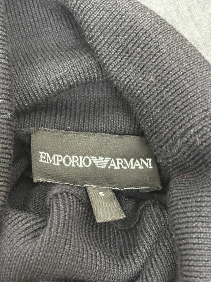 2000s Emporio Armani Gradient Black Grey Turtleneck NFfXBqE 7