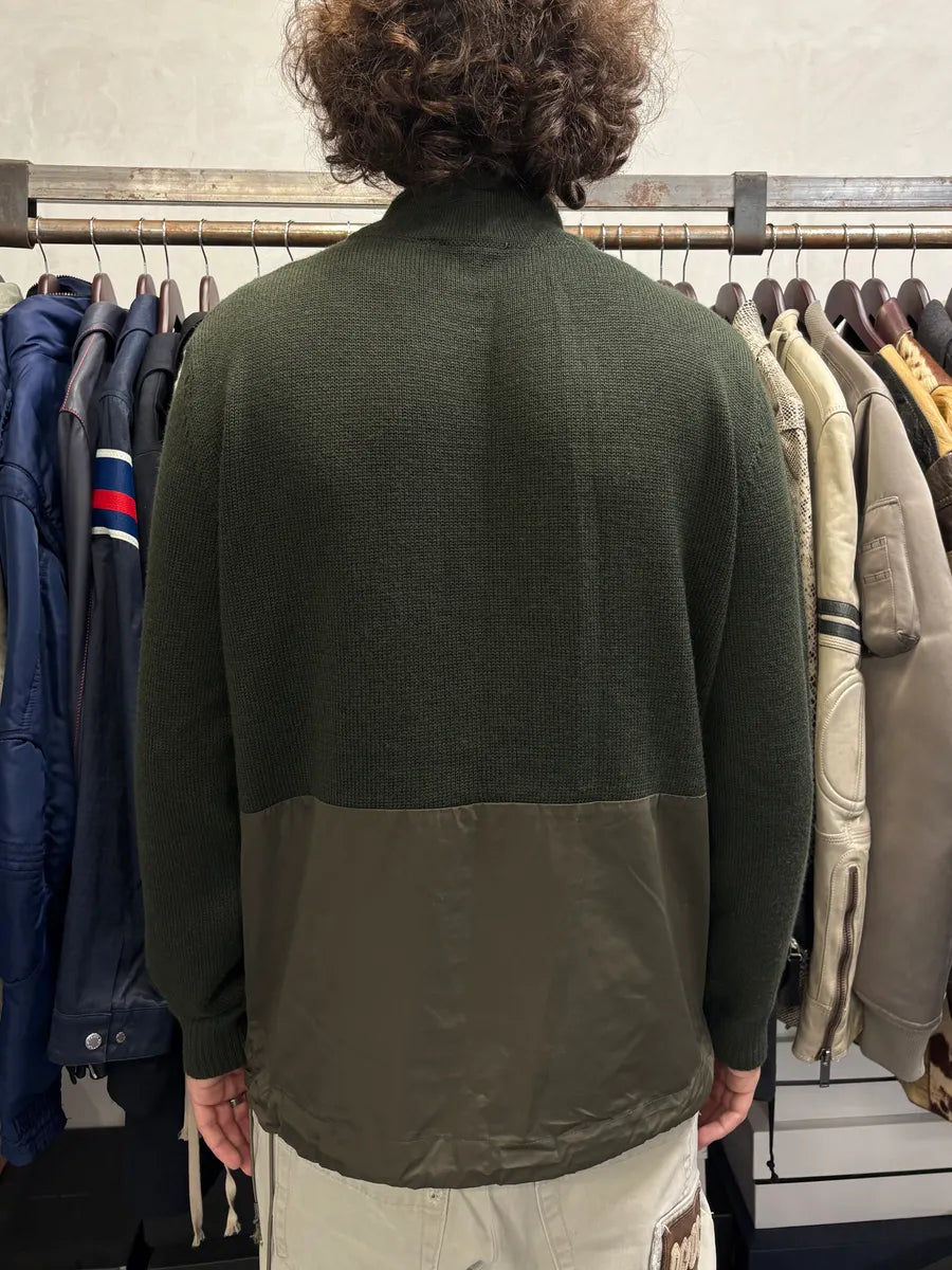2000s Emporio Armani Green & Brown Cargo Sweater eXQkjyW 2