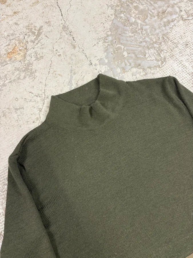 2000s Emporio Armani Green & Brown Cargo Sweater eXQkjyW 4