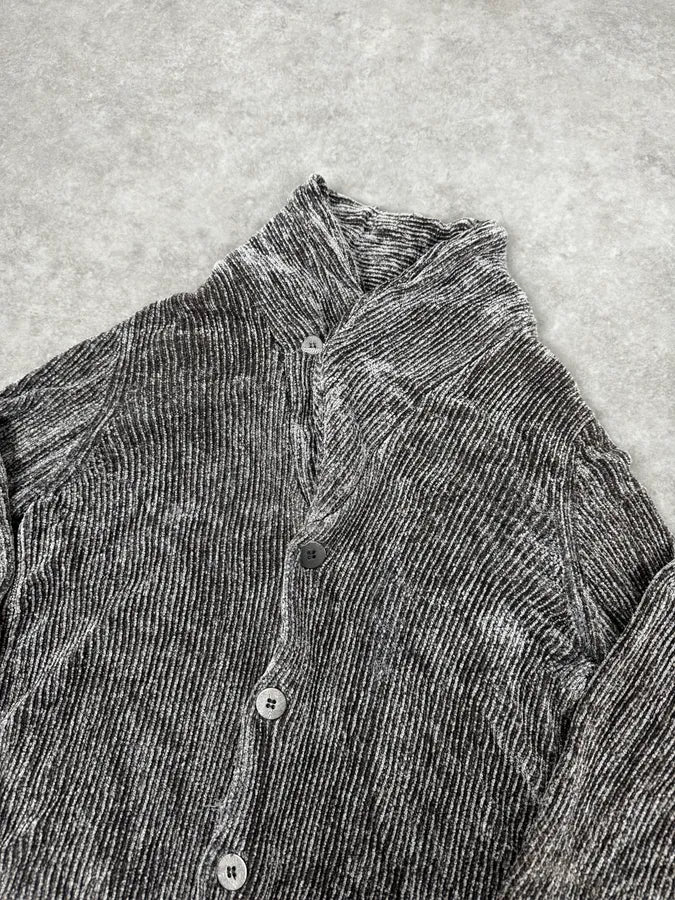 2000s Emporio Armani Grey Cardigan Sweater FKToNfY 5