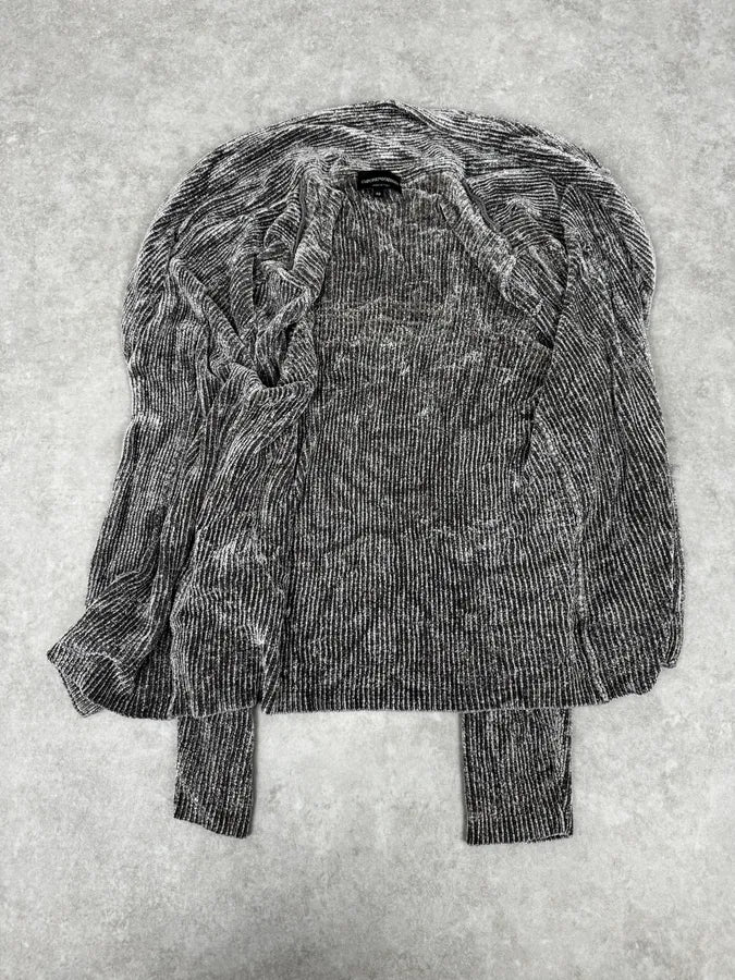 2000s Emporio Armani Grey Cardigan Sweater FKToNfY 7