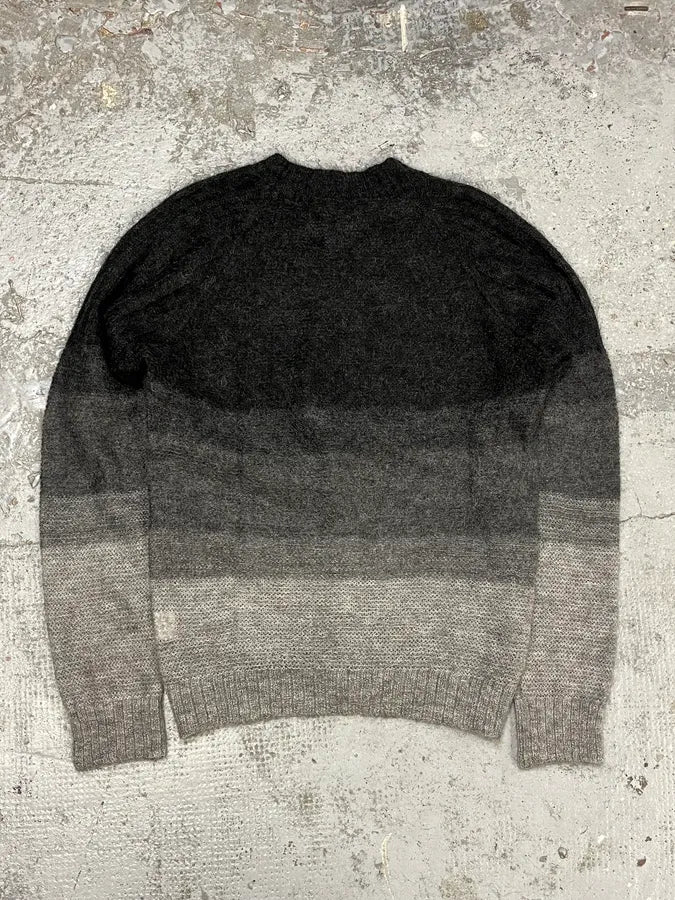 2000s Emporio Armani Grey Gradient Sweater abzcHDo 0