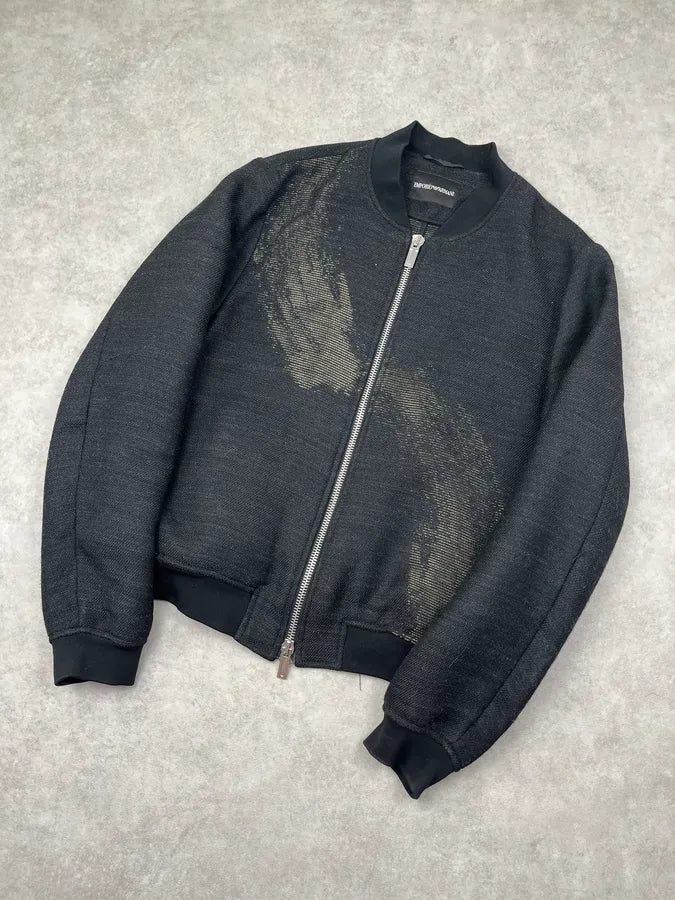 AW2015 Emporio Armani Black Wool Aura Jacket wlIEFnL 4