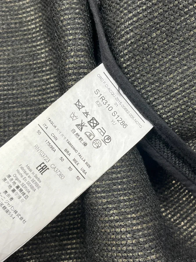 AW2015 Emporio Armani Black Wool Aura Jacket wlIEFnL 10