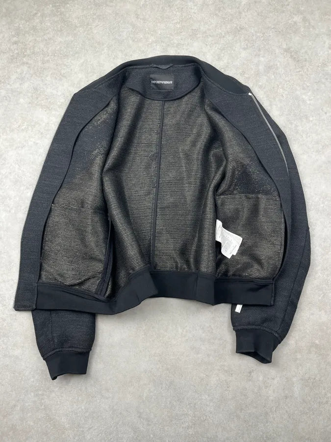 AW2015 Emporio Armani Black Wool Aura Jacket wlIEFnL 8
