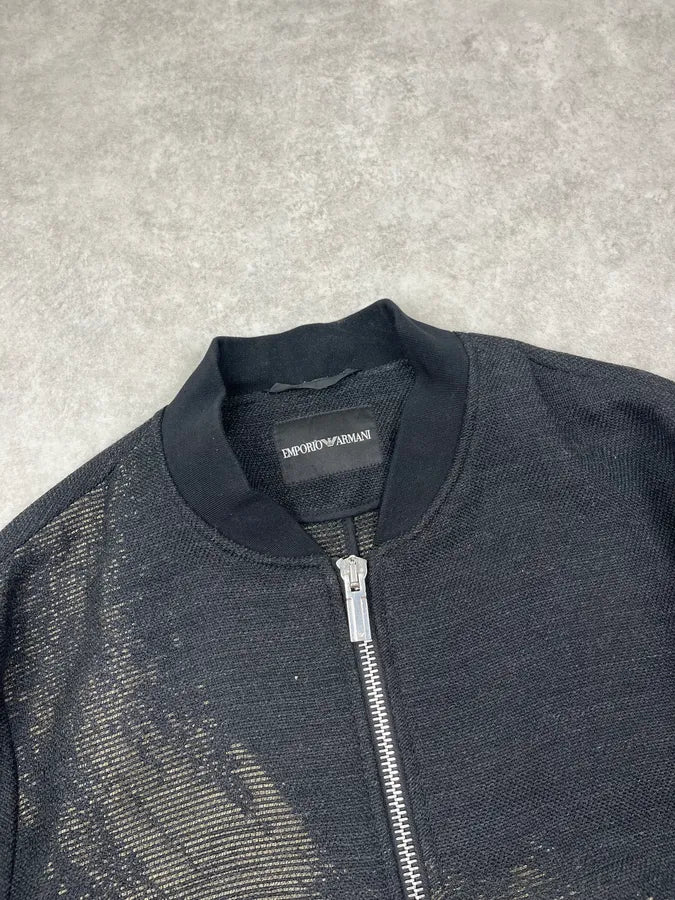 AW2015 Emporio Armani Black Wool Aura Jacket wlIEFnL 5
