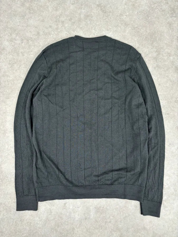 AW2018 Emporio Armani Grey Mnimalist Sweater HxLlAqn 4