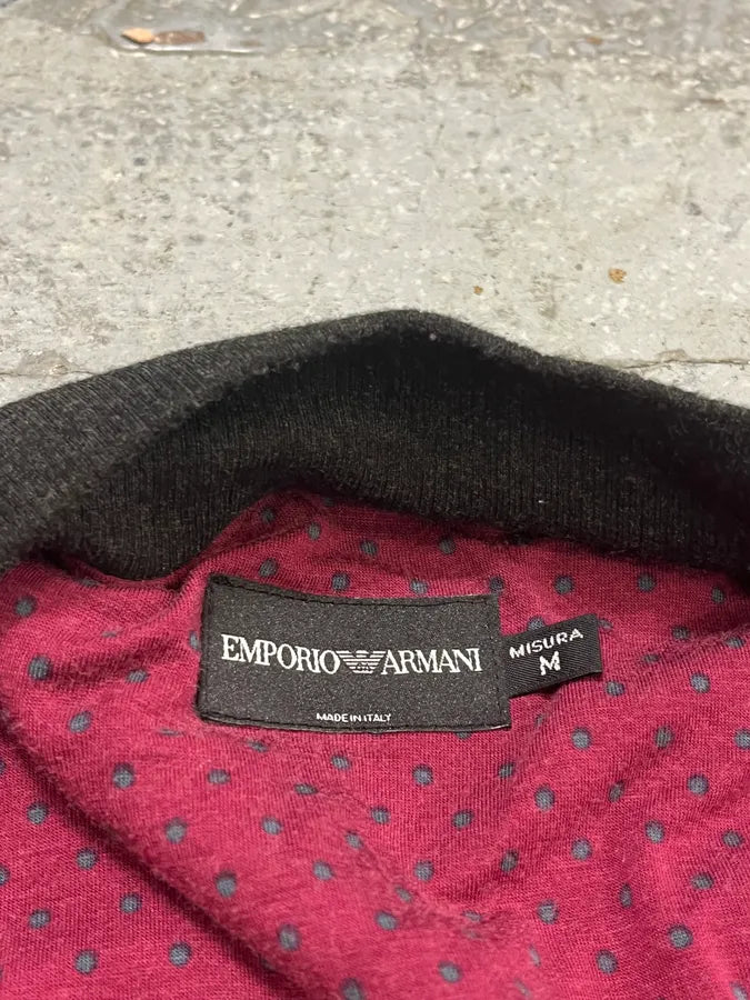 2000s Emporio Armani Houndstooth Black & White Wool Jacket HymRZMA 8