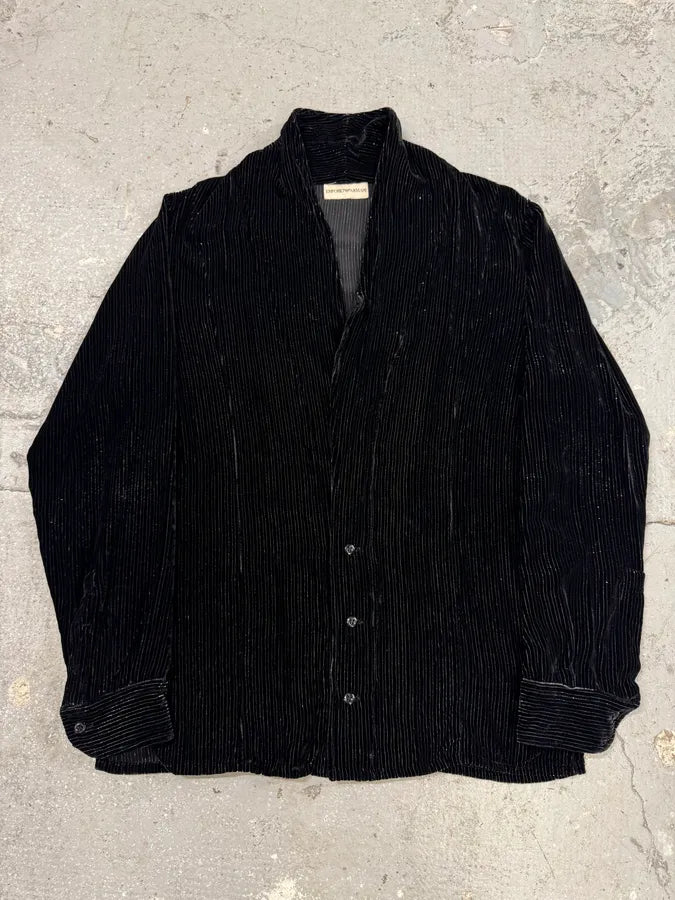 1990s Emporio Armani Mafia Black Stripes Jacket iWcbPly 0