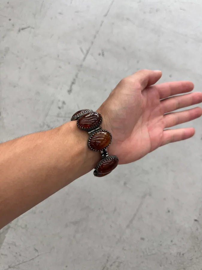2000s Emporio Armani Metal & Stones Bracelet ETIyuSN 3