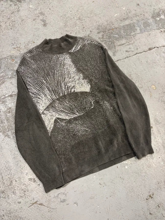SS2020 Emporio Armani Modern Contrast Grey Sweater zXguKyE 3
