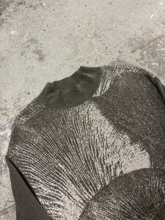 SS2020 Emporio Armani Modern Contrast Grey Sweater zXguKyE 4