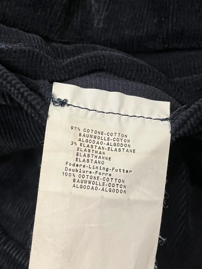 AW2011 Emporio Armani Navy Corduroy Cargo Pants zGBdZsh 10