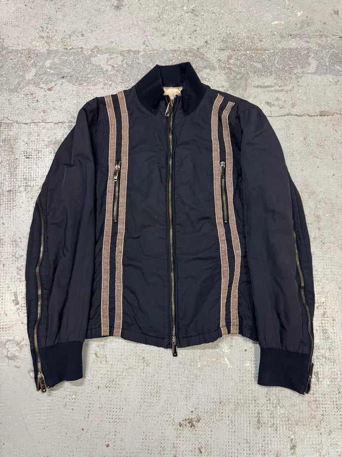2000s Emporio Armani Navy Multi Zips Racing Jacket nvChvyV 0