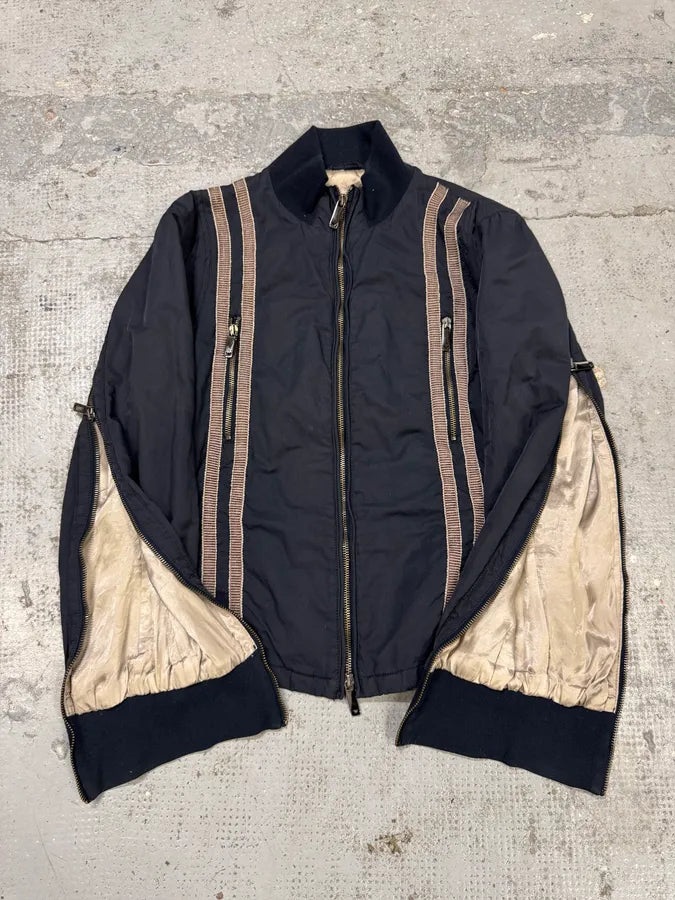 2000s Emporio Armani Navy Multi Zips Racing Jacket nvChvyV 3