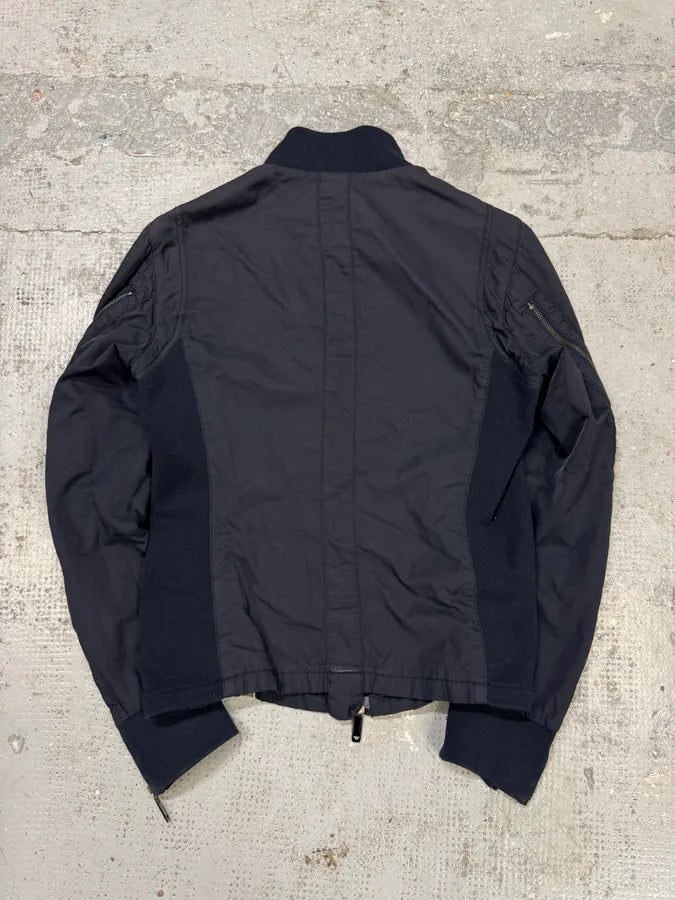 2000s Emporio Armani Navy Multi Zips Racing Jacket nvChvyV 3