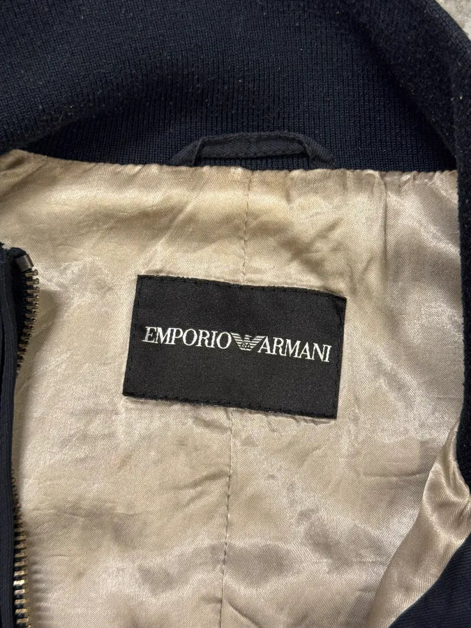 2000s Emporio Armani Navy Multi Zips Racing Jacket nvChvyV 7