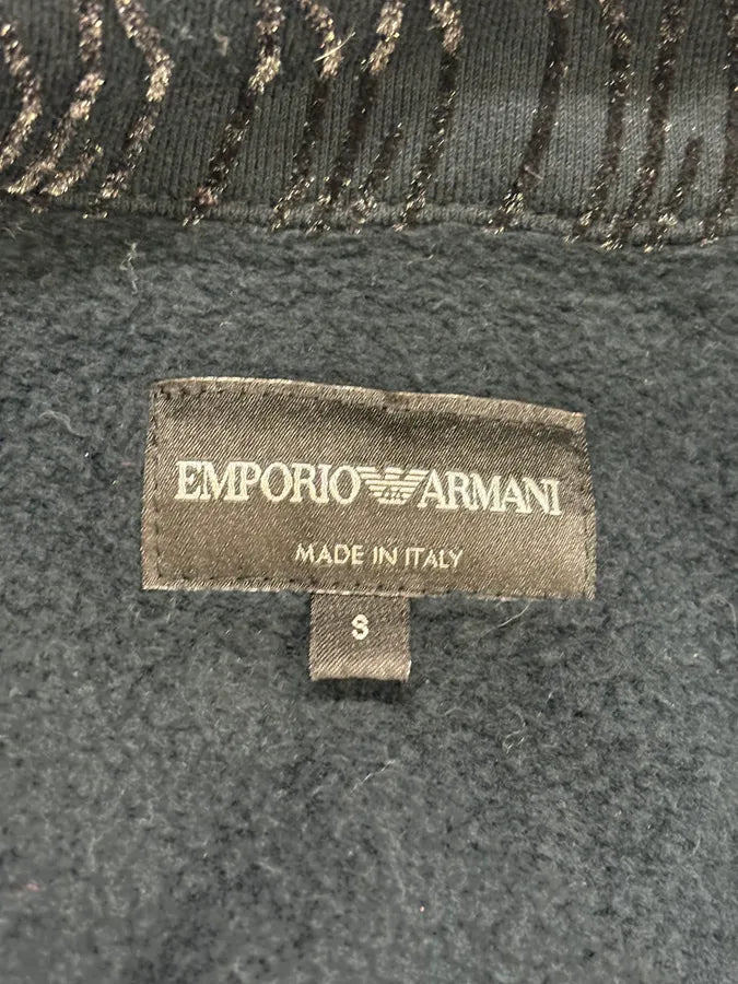 2000s Emporio Armani Navy Velvet Asymmetrical Imperial Jacket uisvAFW 9