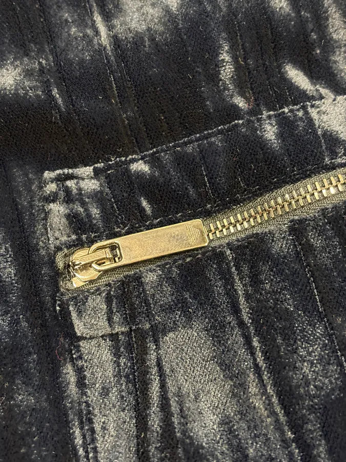 AW2021 Emporio Armani Navy Velvet Reversible Bomber Jacket wdZuAPp 15
