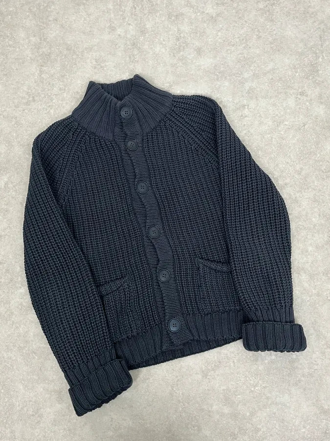 2000s Emporio Armani Navy Wool Cardigan Sweater ELDnFIH 1