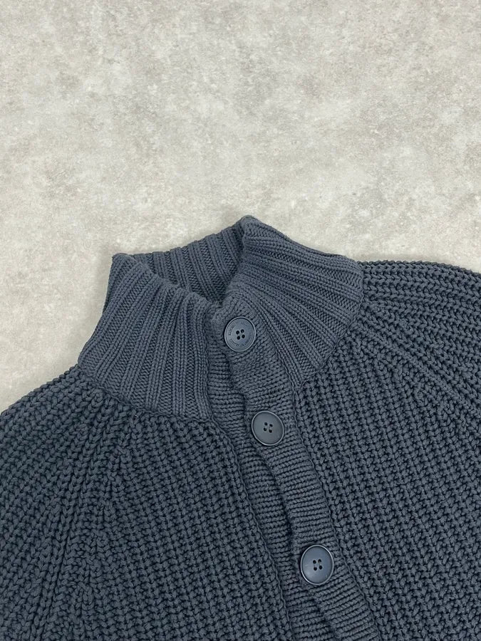 2000s Emporio Armani Navy Wool Cardigan Sweater ELDnFIH 5