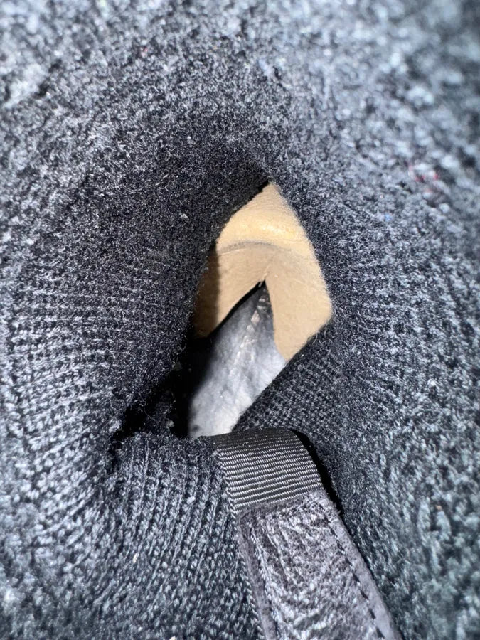 2000s Emporio Armani Ostrich Embossed Black Leather Boots (42eu/us8.5) 7