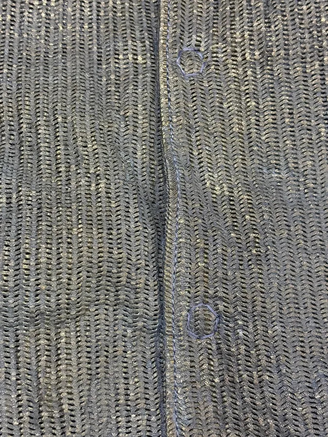 2000s Emporio Armani Perforated Navy Leather Bomber Jacket LtFePaR 8