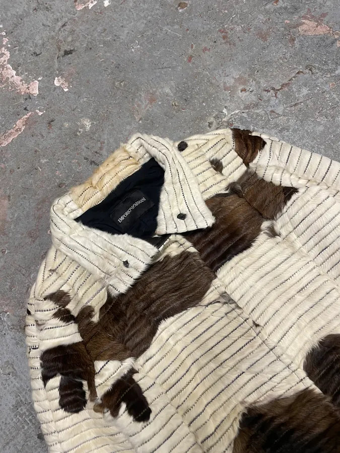 2000s Emporio Armani Pony Hair Cow Leather Jacket HZTgeDV 5