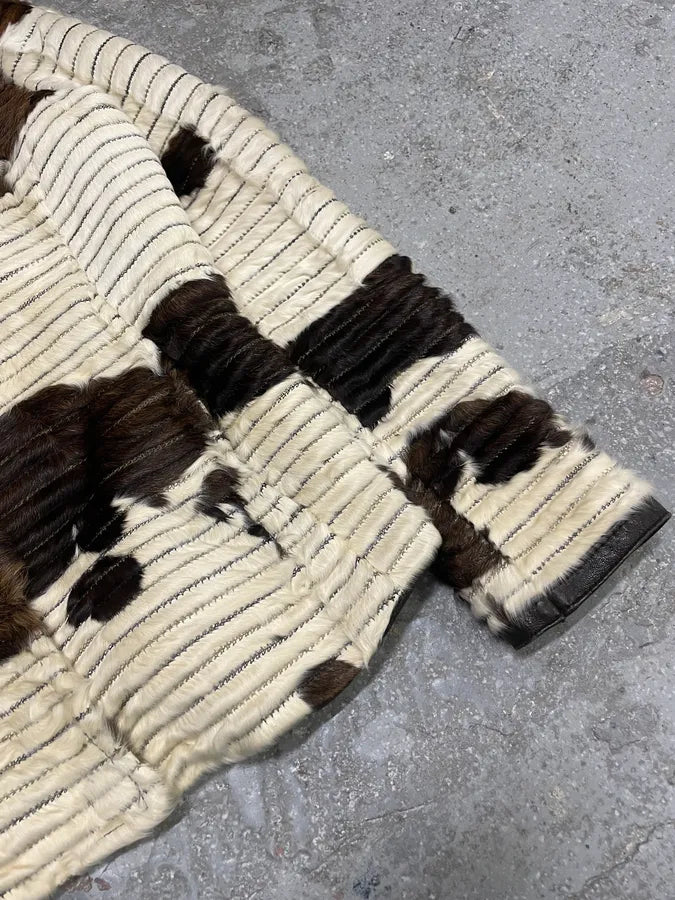 2000s Emporio Armani Pony Hair Cow Leather Jacket HZTgeDV 6