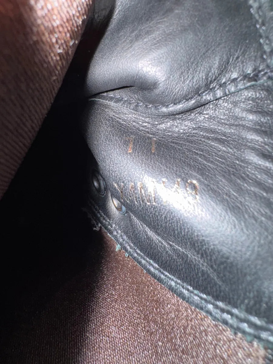 2000s Emporio Armani Pony Hair Laced Hiking Ankle Boots (44eu/us10) 5