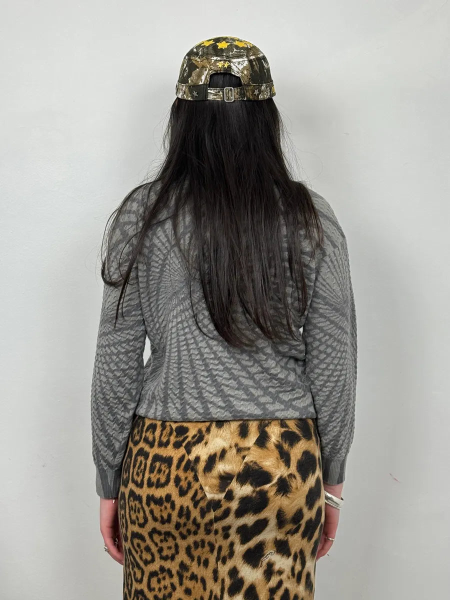 AW2013 Giorgio Armani Spiral Grey Wool Sweater ZEfuNiW 3