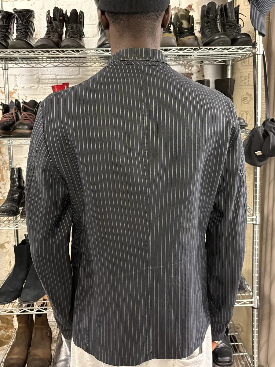 2000s Emporio Armani Vertical Stripes Jacket uSmlOdD 2